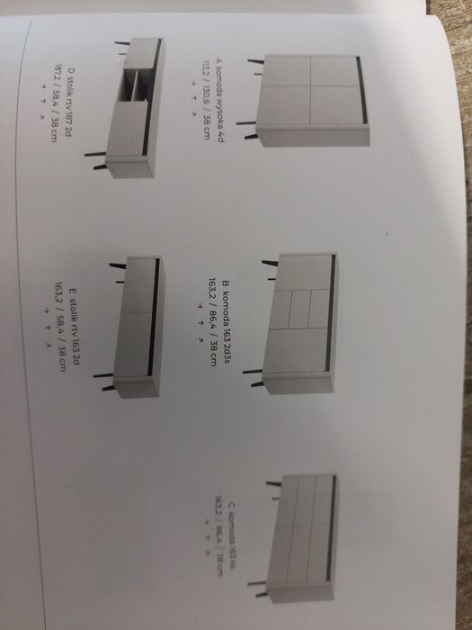 Meble pokojowe szfaki