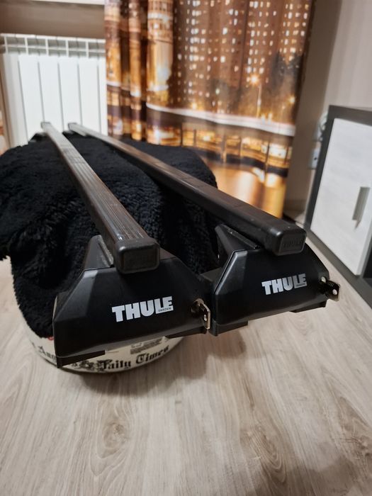 Bagażnik dachowy thule toyota corolla belki poprzeczki na relingi