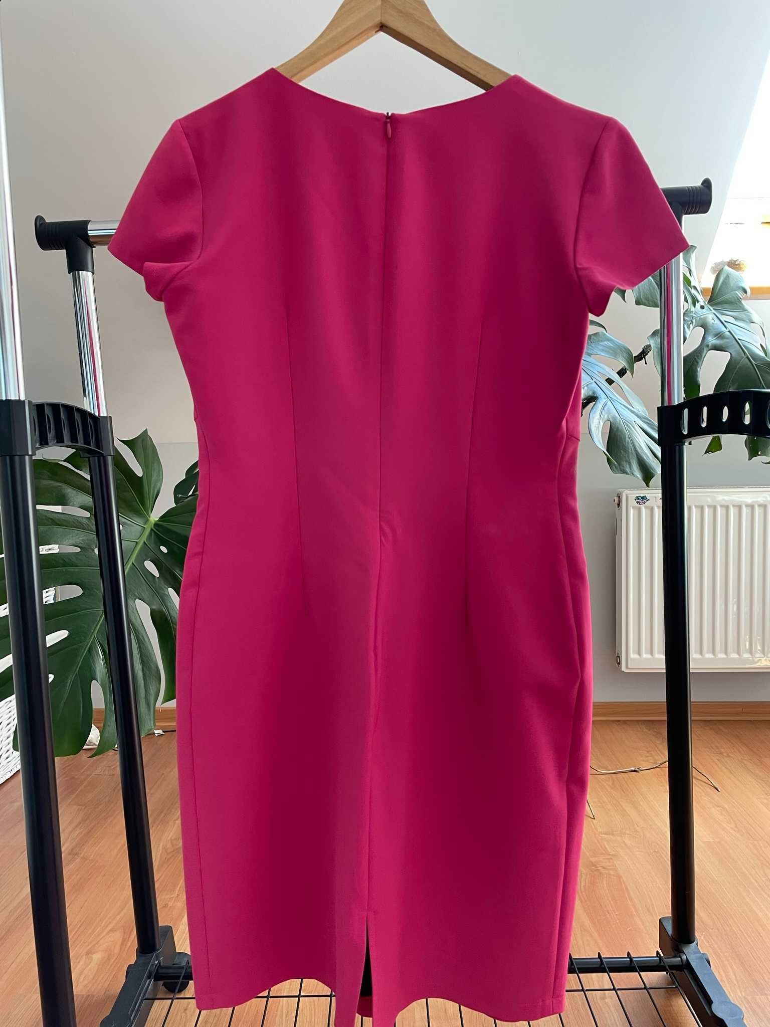 Sukienka ETTE LOU - różowa - rozmiar 40