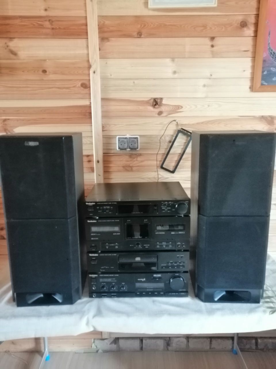 Technics wieża zestaw z kolumnami Tonsil