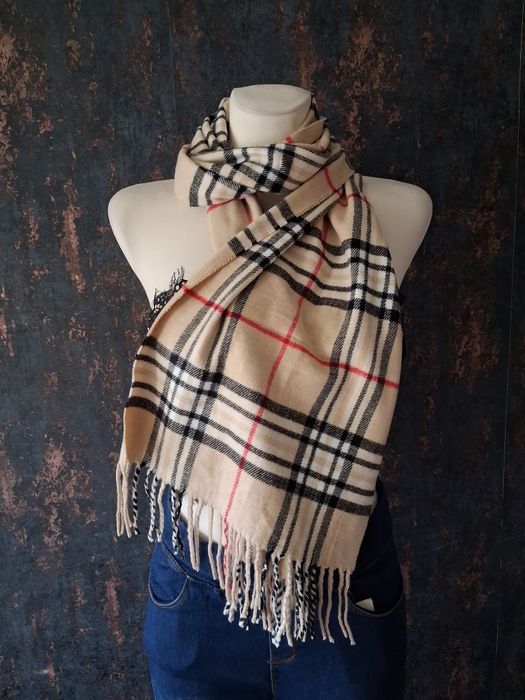 Ciepły kaszmirowy szalik damski meski unisex