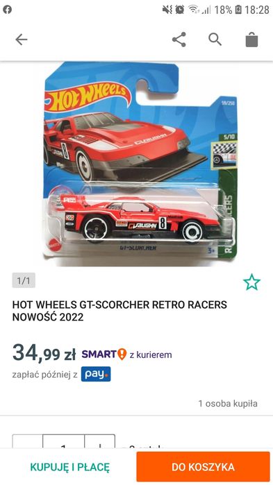 Nowy hot wheels retro racers nowość 2022 samochodzik