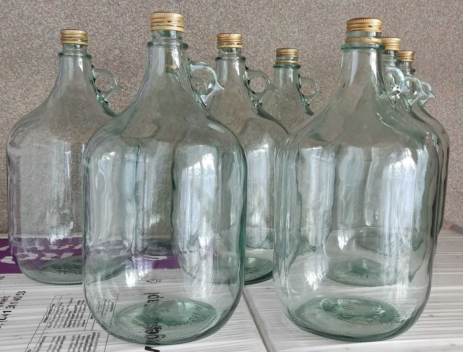 Gąsior, butelka, balon szklany 5L - na wino, nalewki, soki