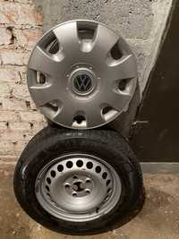 Фірмові колеса VW (оригінал) стальні диски з зимовою резиною Michelin