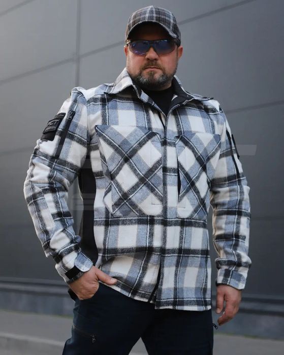 Тактична утеплена картата сорочка. Мілітарі рубашка