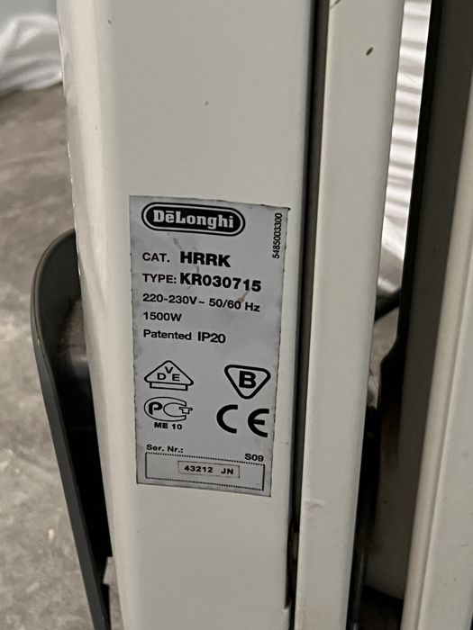 Radiador/Aquecedor a óleo DeLonghi 1500W