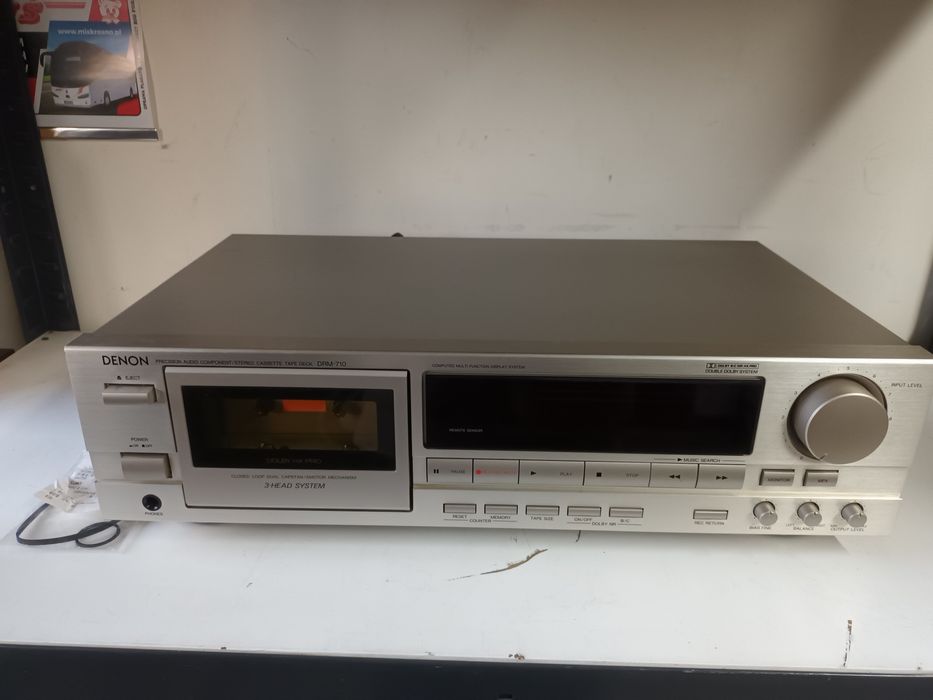 Denon DRM-710 magnetofon srebrny