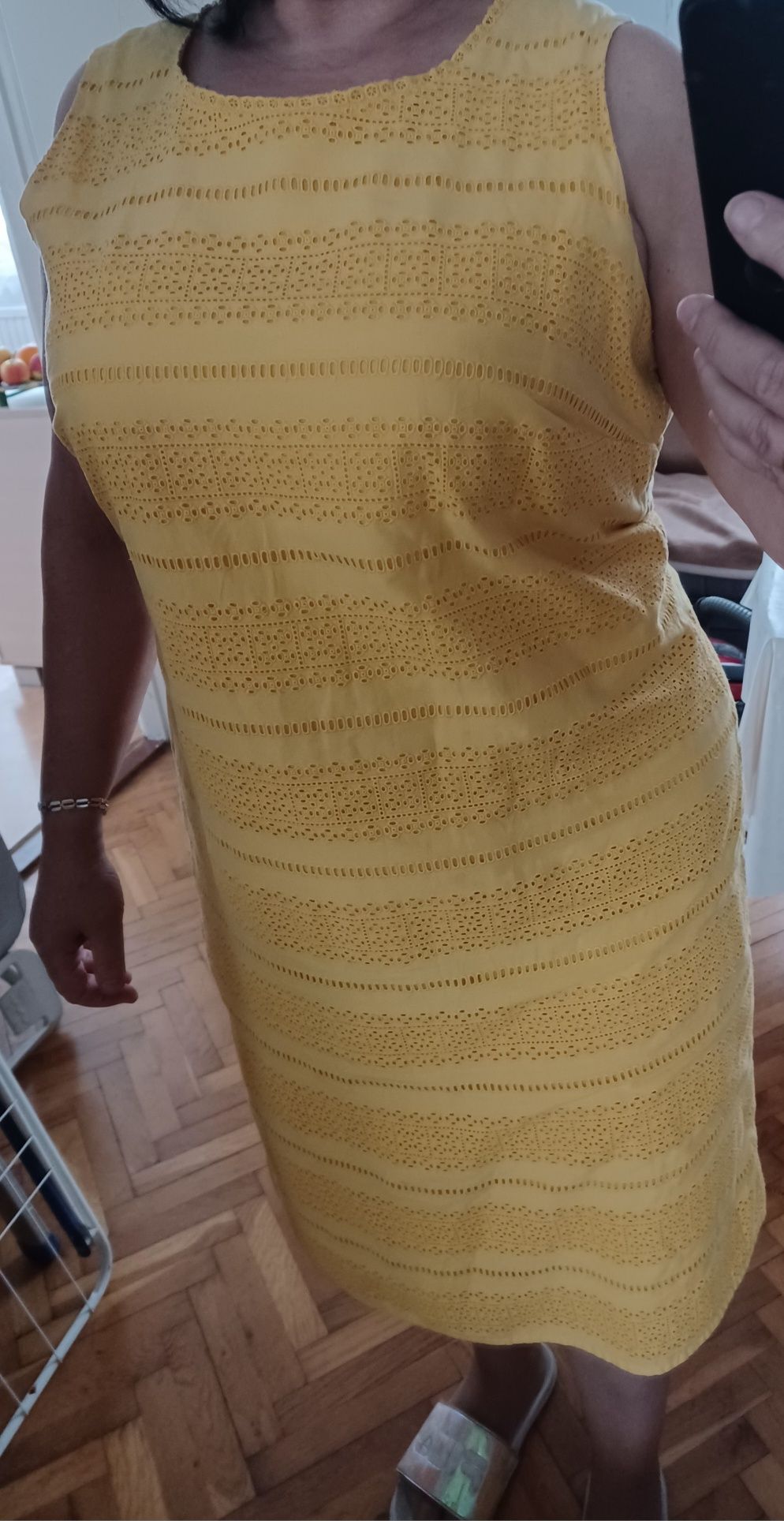 Sukienka letnia żółta 100%bawełna XXXL
