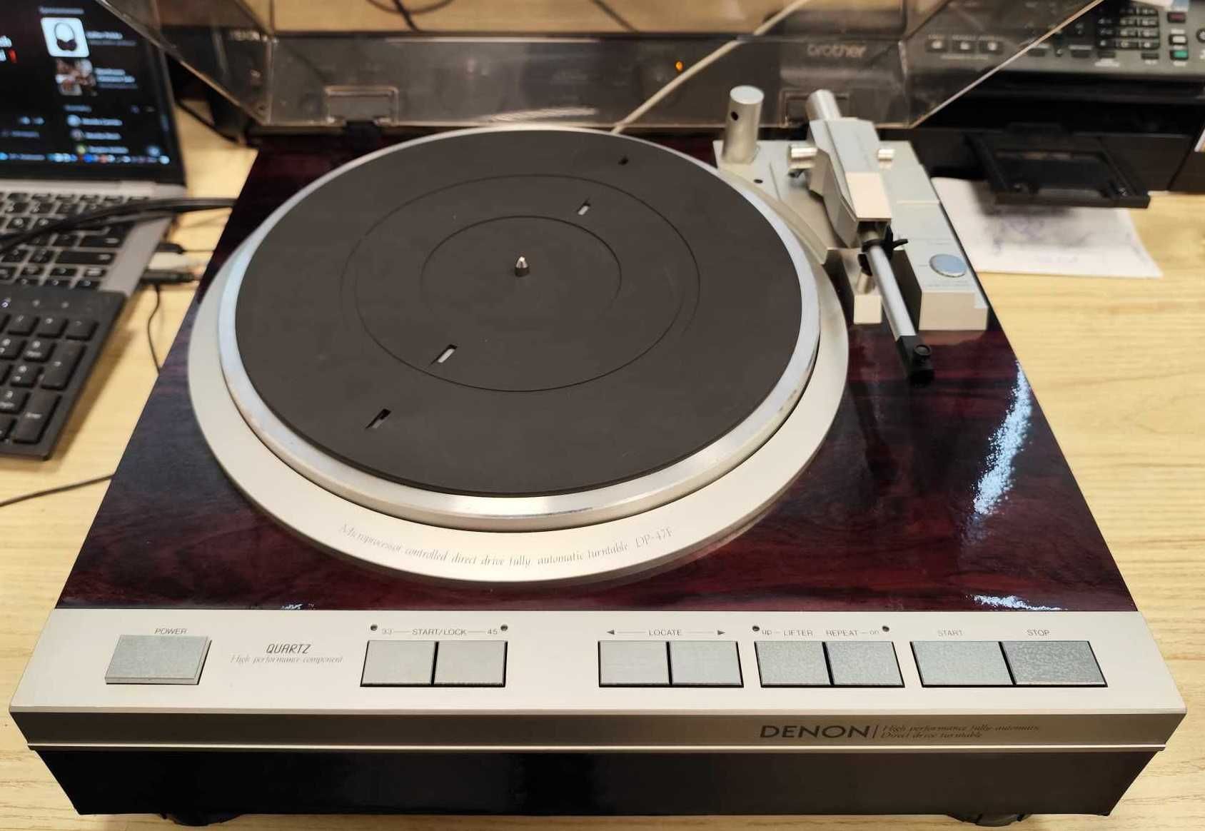 Gramofon Denon DP-47F wkładka Ortofon OM10 lub MC AT 3100