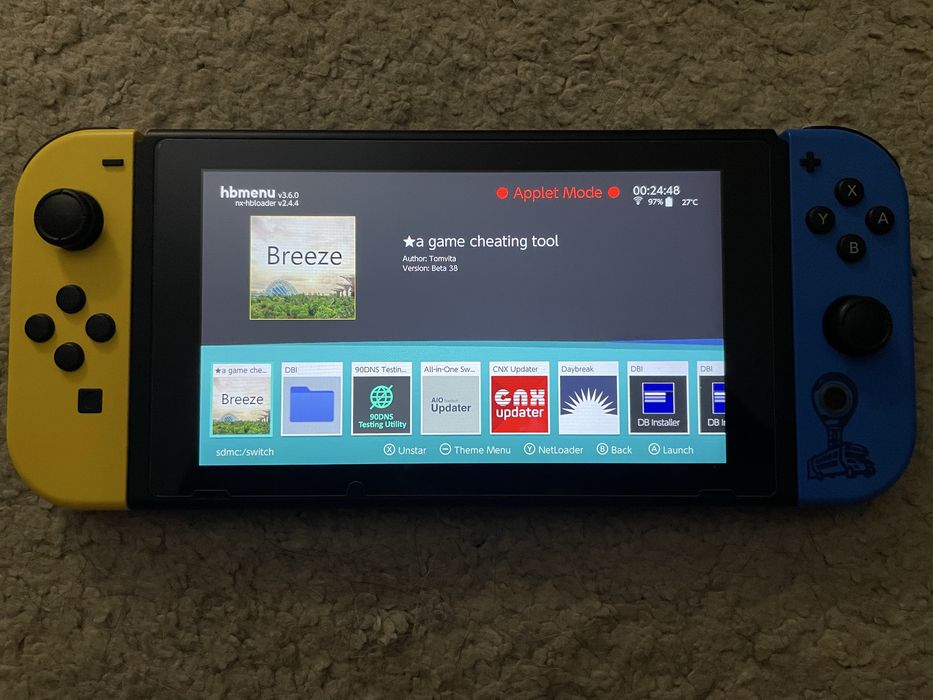 Nintendo Switch Fortnite Nova na caixa desbloqueada modchip