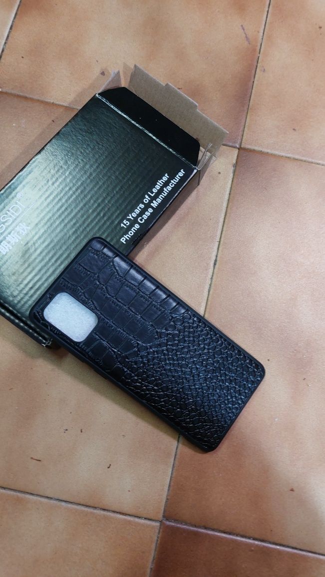 Capa samsung a72 em couro pele genuino Samsung A71