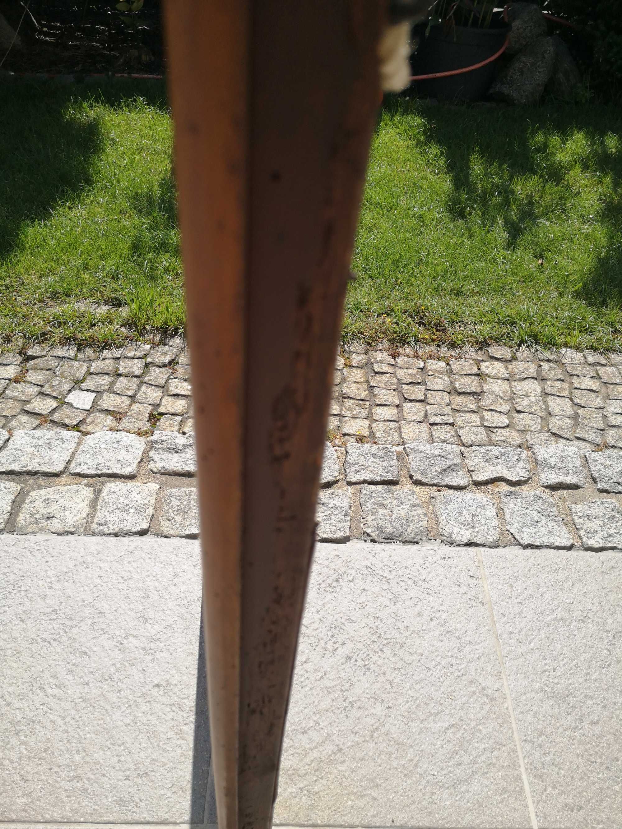 Stare lustro lekko spatynowane w drewnianej ramie 115cmx51cm