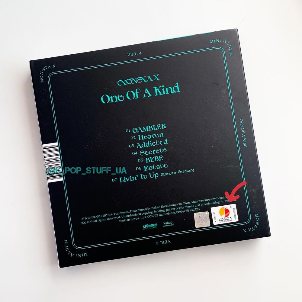 Мини-Альбом One Of A Kind - Monsta X (Ver.4)