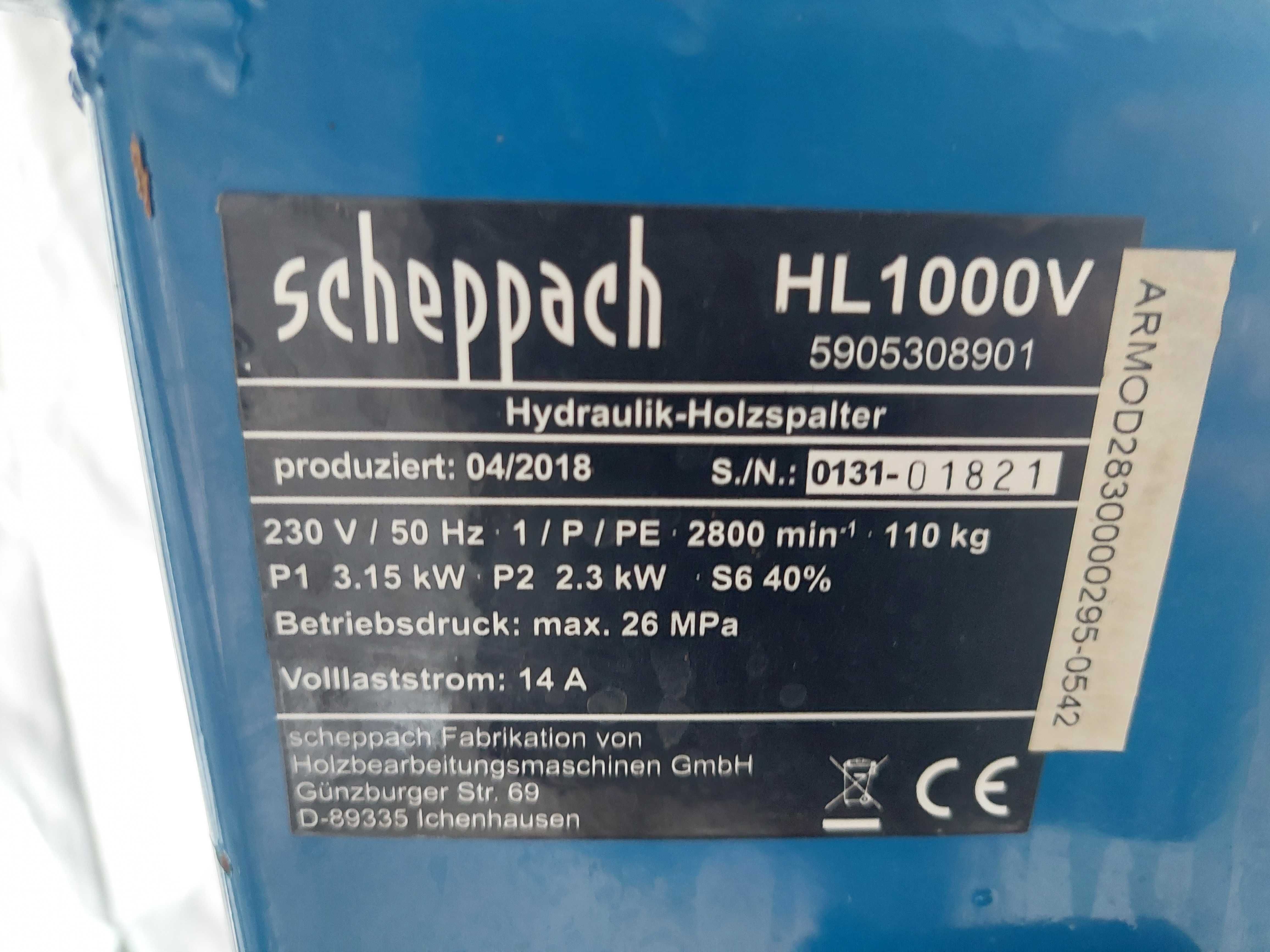 Łuparaka do drewna 10 t 230 v