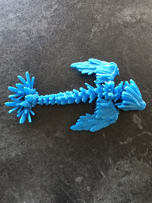 Синій дракон 3d друк