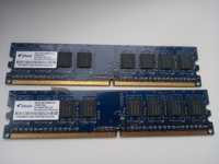 Дві планки ОЗП DDR2 Elixir 512Mb ОЗУ