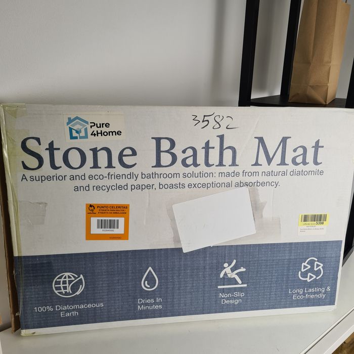 Кам'яний діатомітовий коврик для ванної