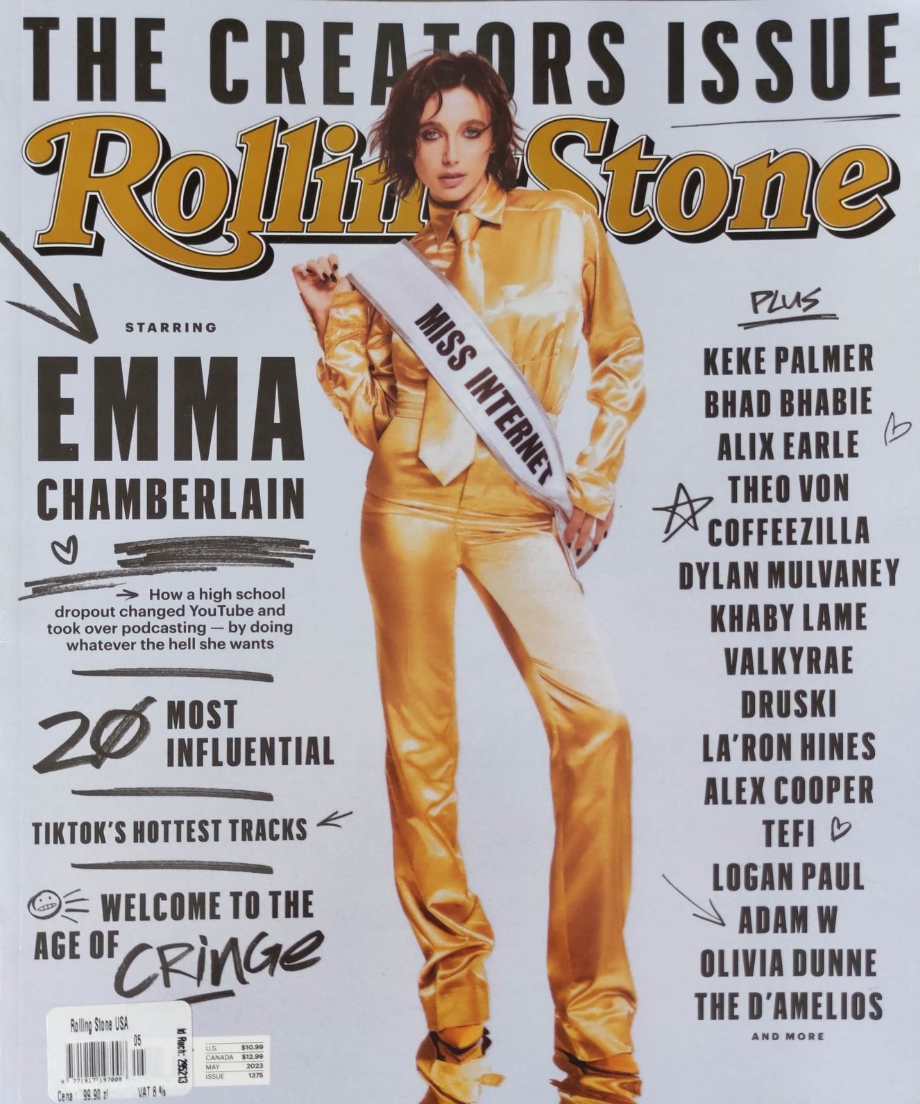 Rolling Stone USA magazyn Maj'23 muzyka sztuka trendy wolność