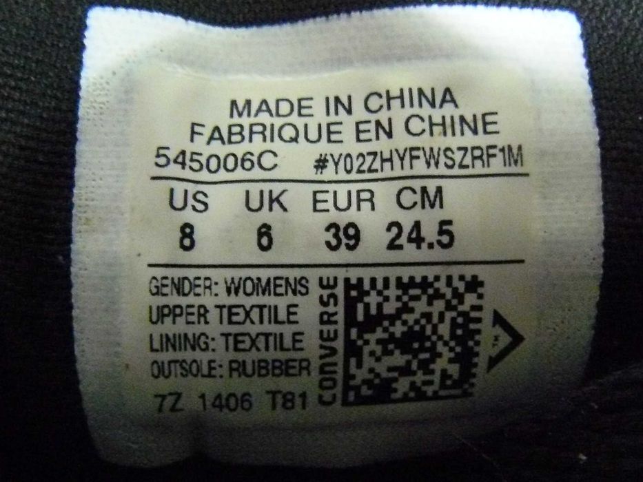 tramki CONVERSE 39 damskie cekiny