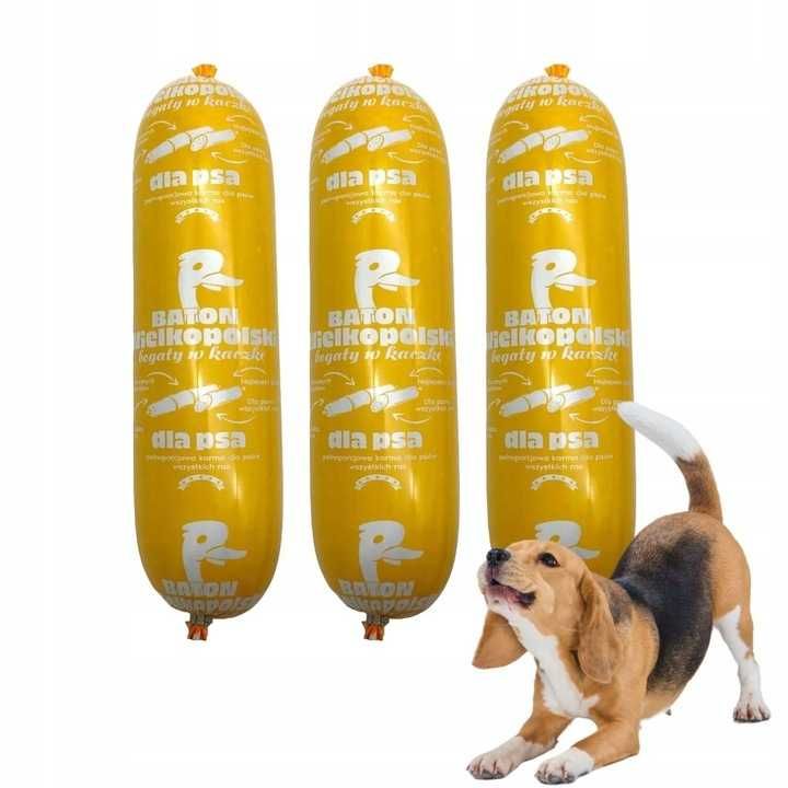 Baton wielkopolski dla psa 30x900 g mix zestaw 4 smaki wysoka jakość