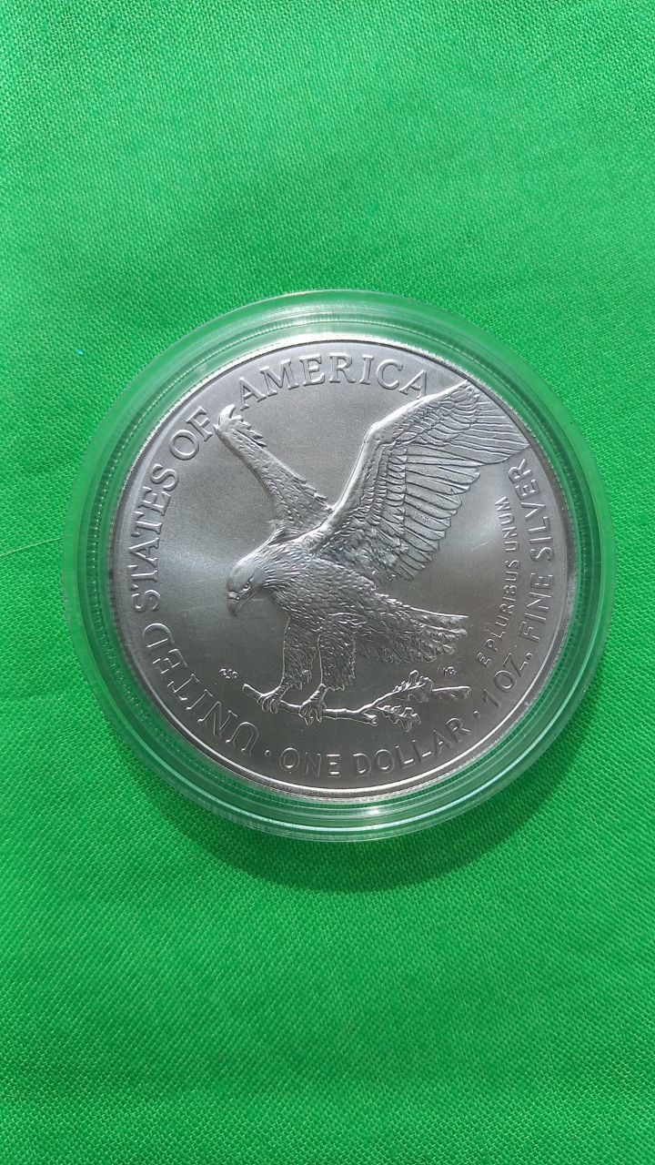 США, 1 долар 2024 року "Американський орел / Крокуюча Свобода". Срібло