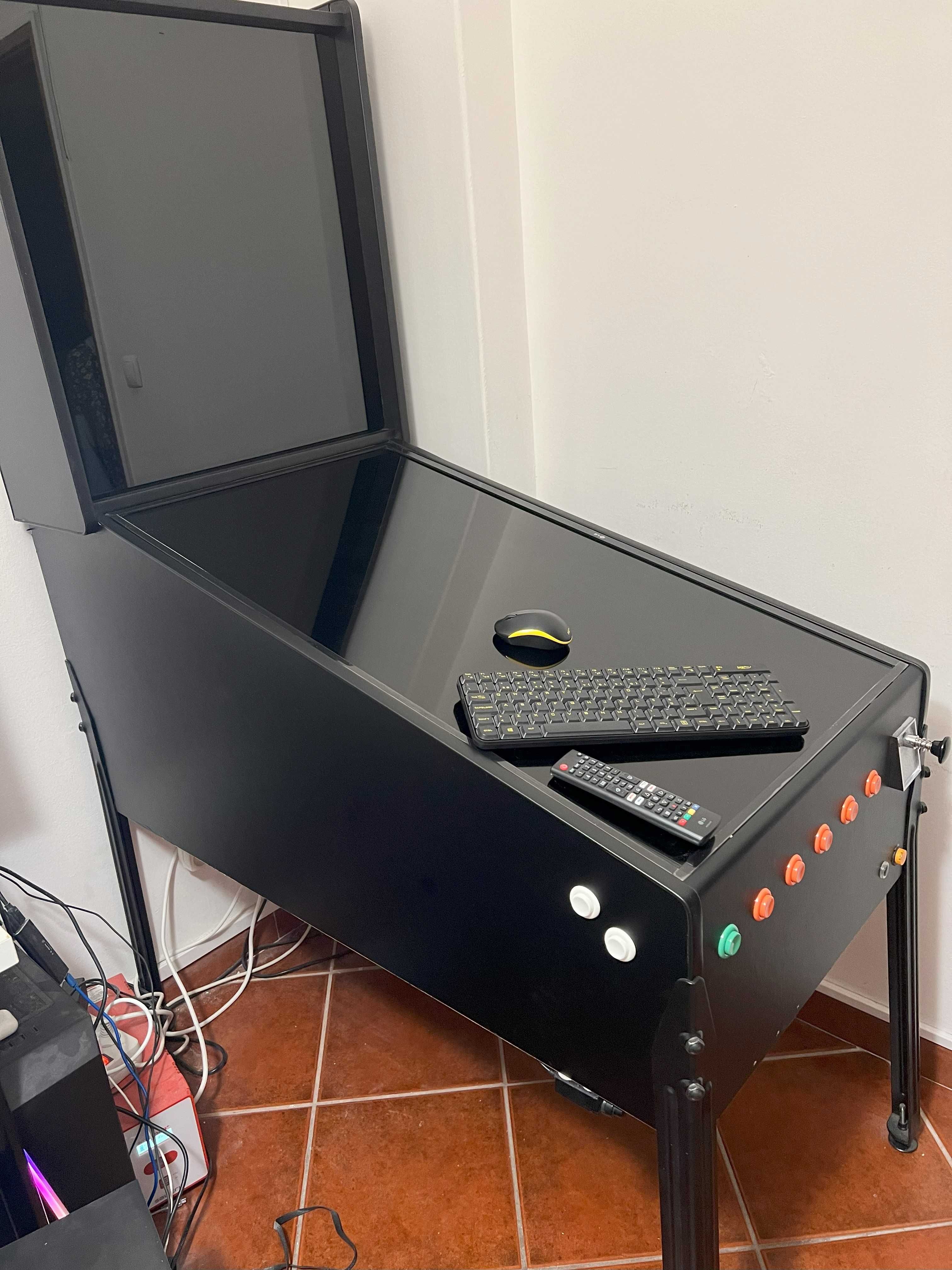 Máquina digital pinball / flippers com mais de 200 mesas - nova,