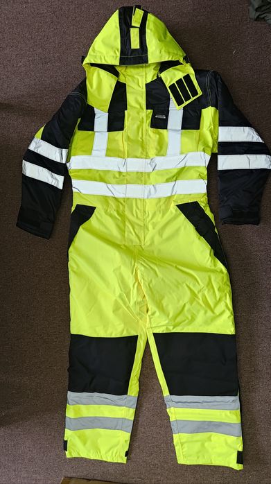 Lyngsøe Denmark Wintet S zimowy kombinezon odblaskowy Hi-Vis roboczy