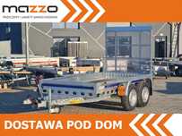 Wiola Dostawa przyczepa koparkowa budowlanka z trapem 292x142x20cm DMC2700 kg MOCNA I SOLIDNA  DMC 2700kg SPAWANA! MOCNA Koparkowa! Przyczepa pod Minikoparkę