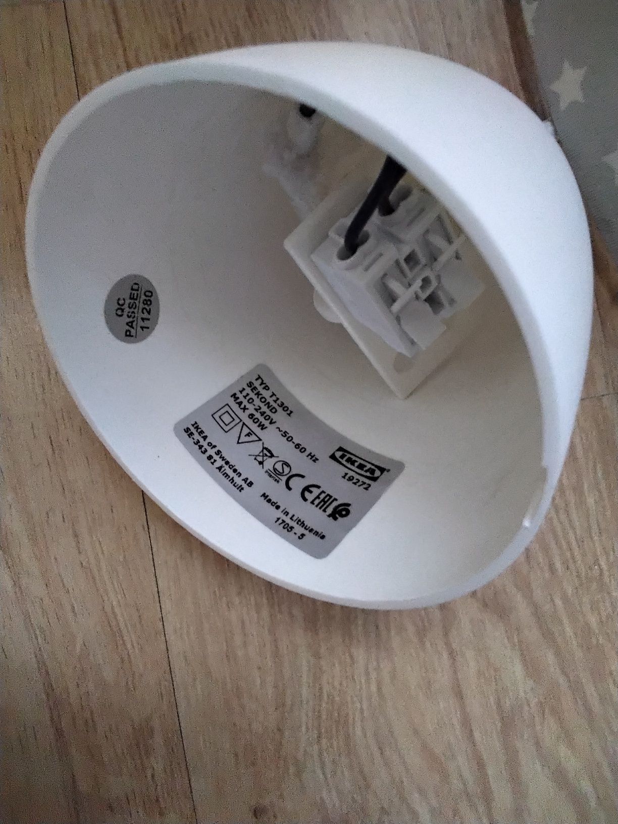 Lampa sufitowa jednopunktowa IKEA