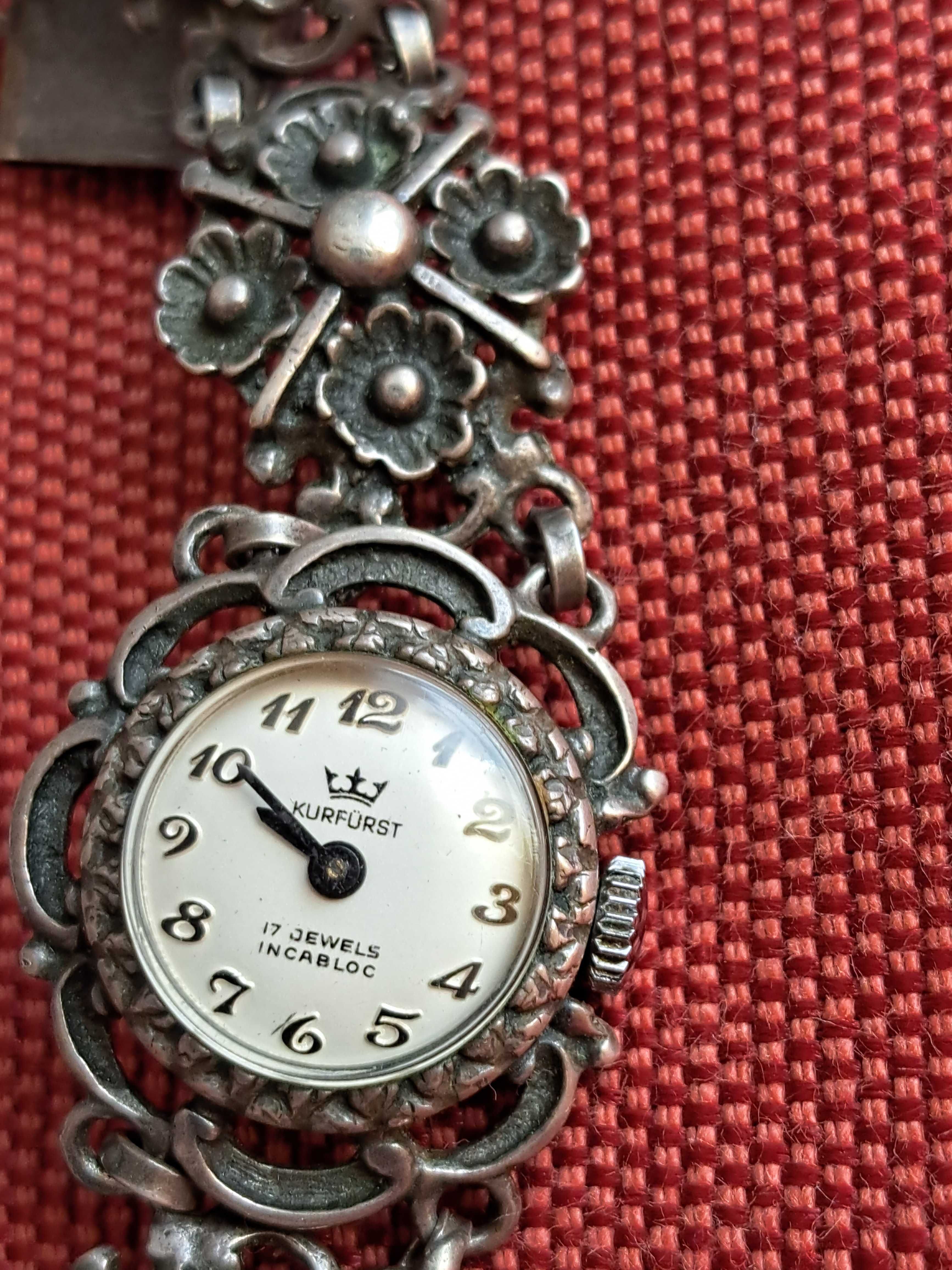 Stare srebro * Kurfürst srebrny 835 zegarek