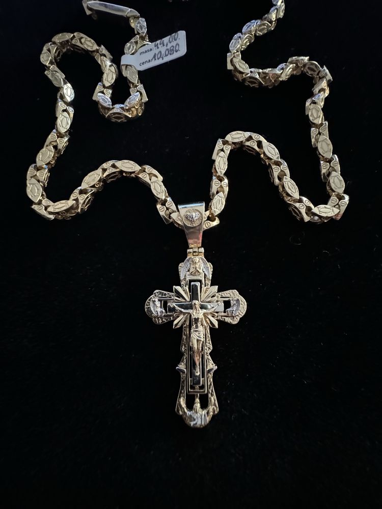 Nowy Złoty Łańcuszek Cartier Pr.585 14K.  Okazja
