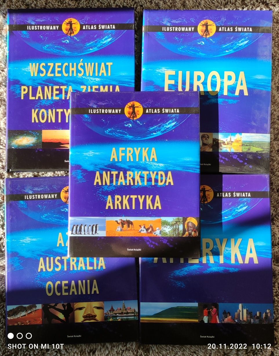 Ilustrowany atlas świata 5 tomów Swiat Książki