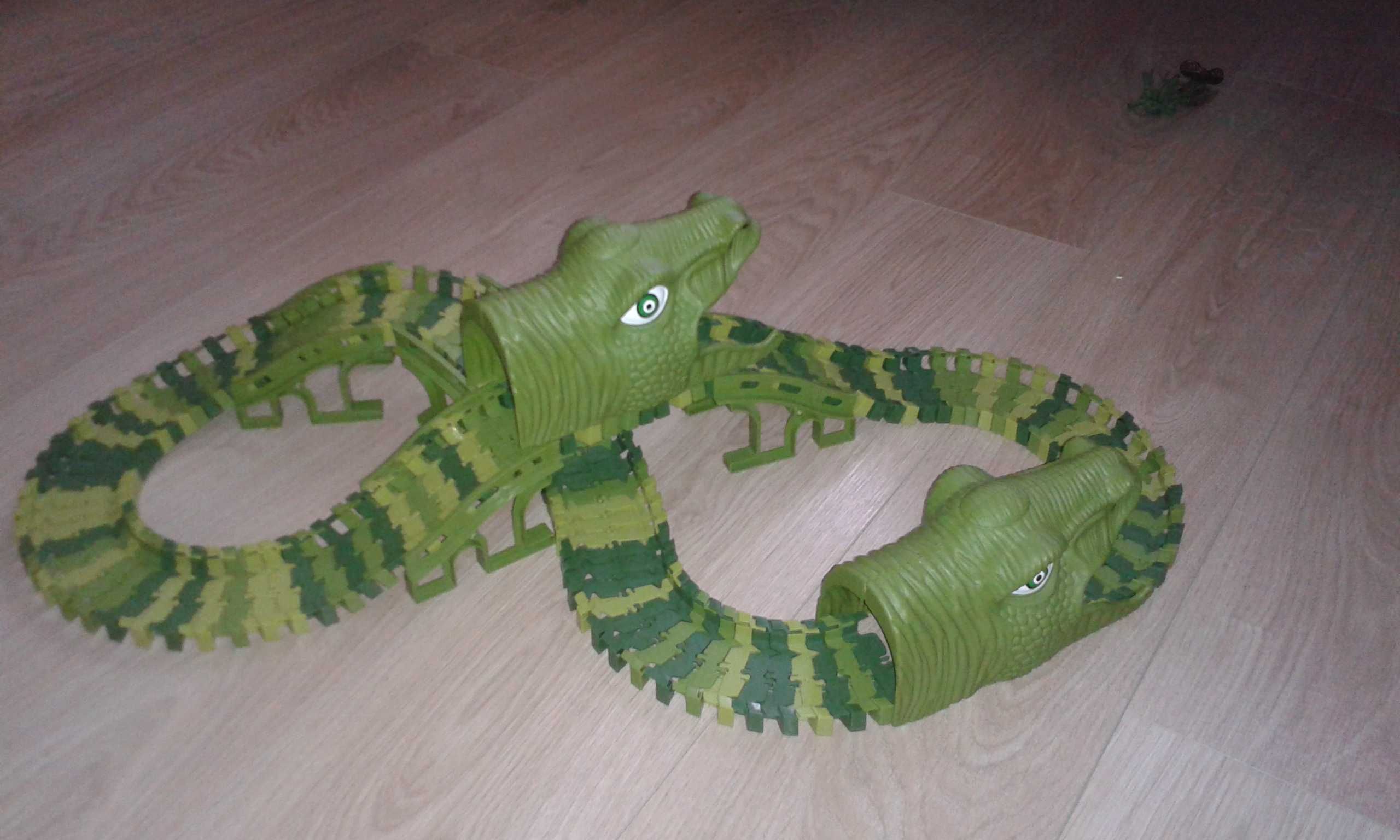 Dinozaurowy Tor samochodowy wyścigowy zabawka