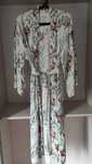 Kobiece eleganckie kimono szlafrok Festiwal wiskoza rośliny kwiaty