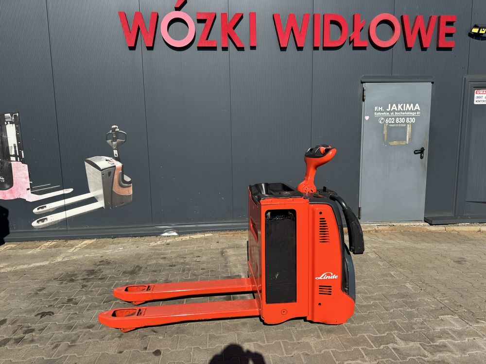 Paleciak elektryczny Linde T 20 Ap 2019 r 2000 kg wózek z podestem
