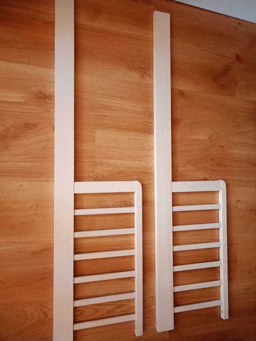 Barierka do łóżeczka dziecięcego biała