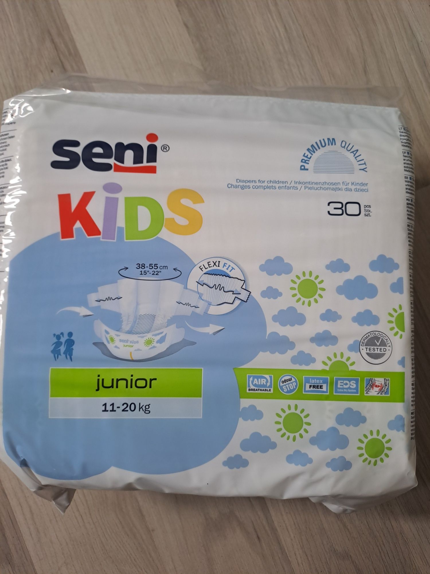 5x30szt Pampersy SENI KIDS Junior 11-20kg