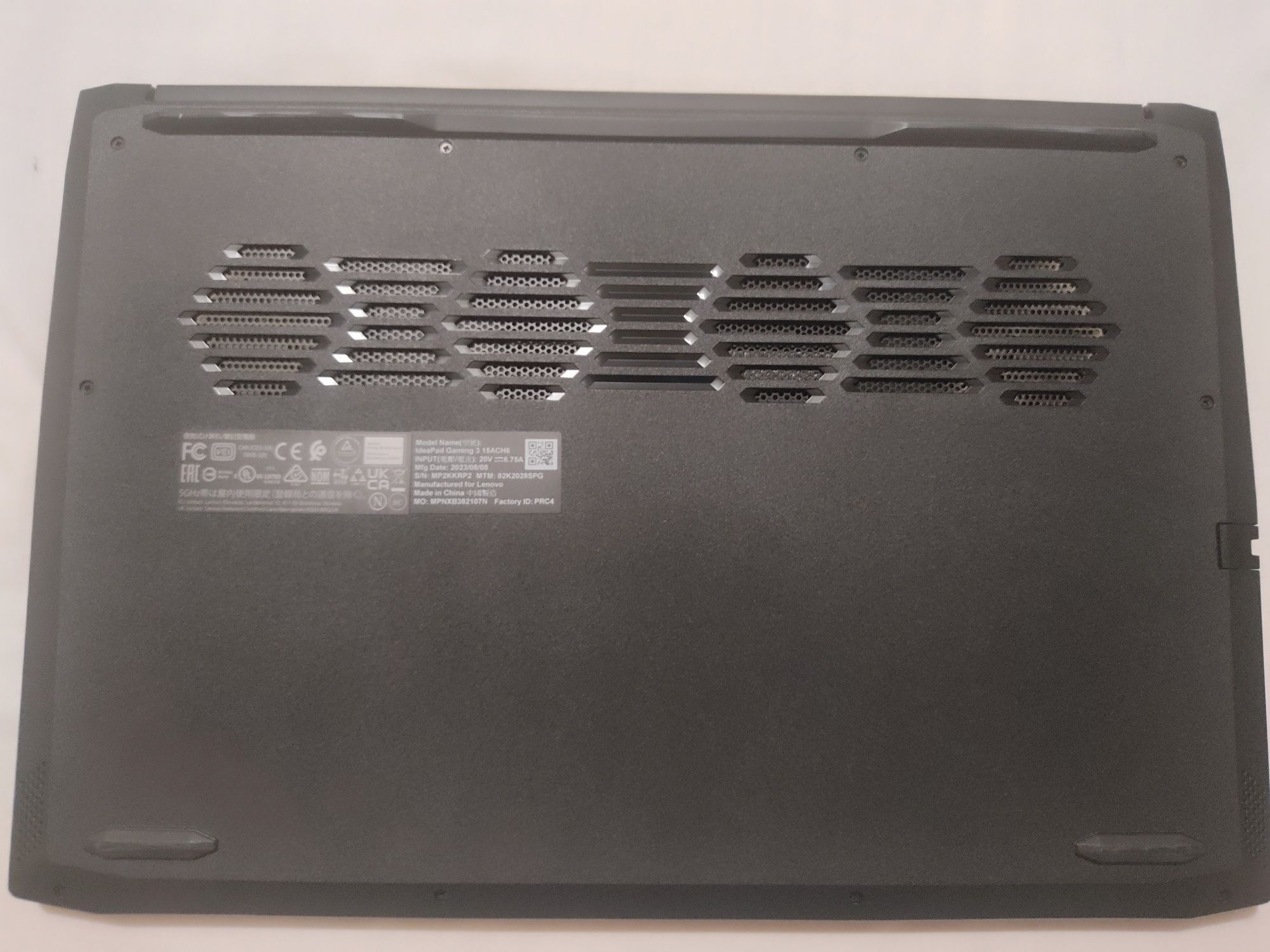 COMBO - Lenovo IdeaPad Gaming 3 (15ACH6) + Monitor LG UltraGear 165Hz
