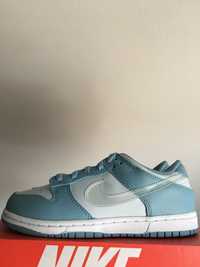 Nike Dunk Low Aura Clear Swoosh 34 Blue White