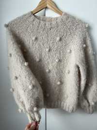 Sweter handmade bubble bąbel