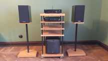 Wieża Yamaha MCR-N670D A-670+CD-NT670D+ subwoofer Yamaha NS-SW200