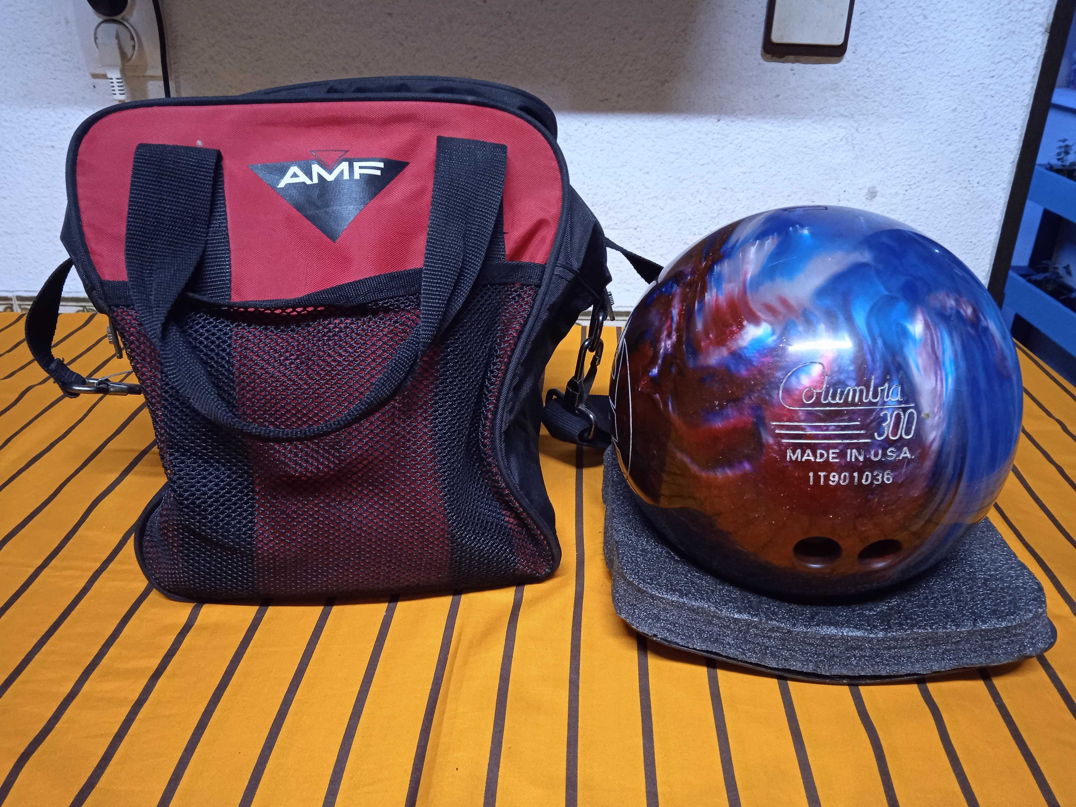 Bowling - bola + saco + suporte
