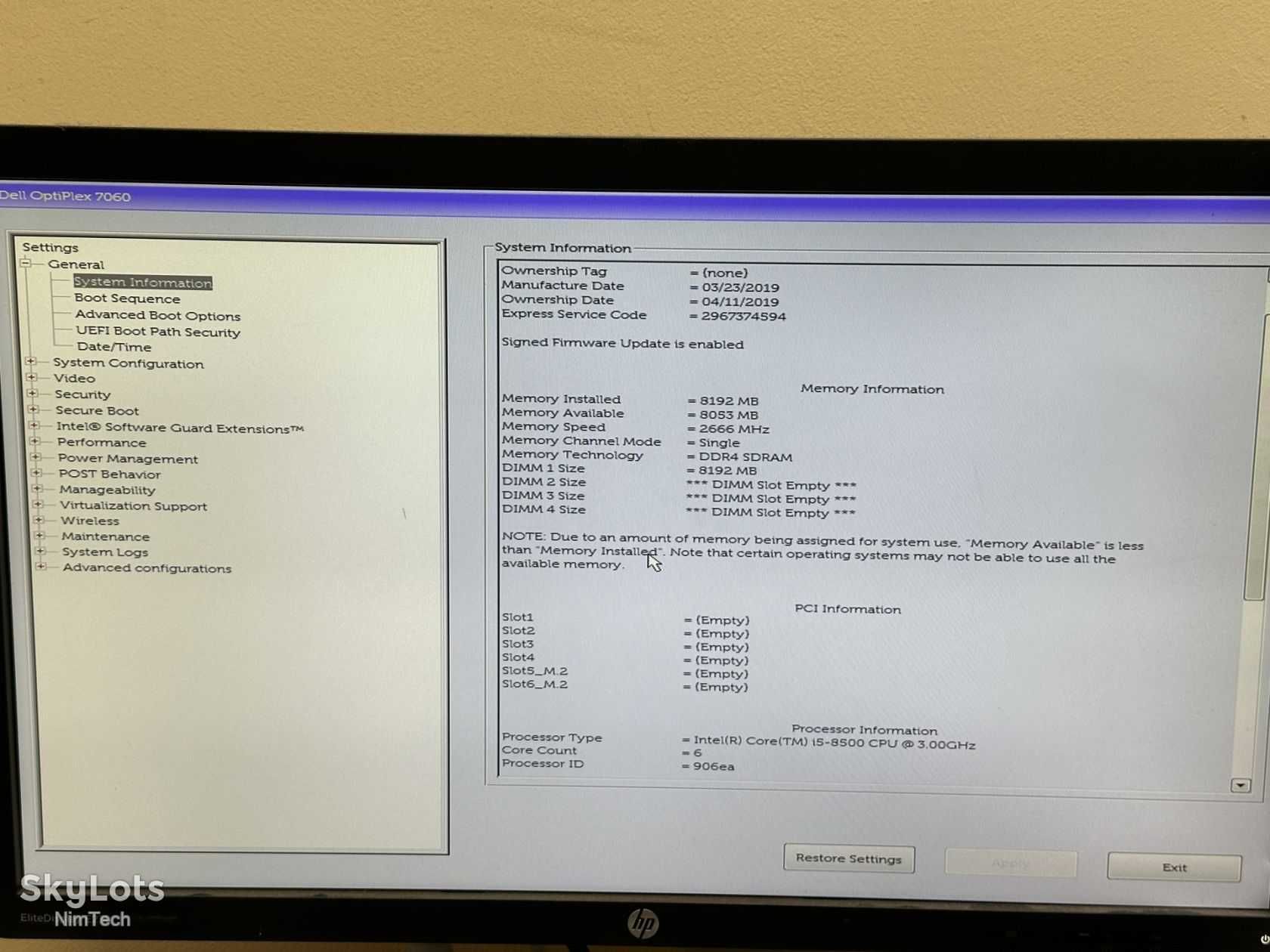 ПК компʼютер Dell OptiPlex 7060 MT/ i5-8500/ 8gb Системний блок 30шт