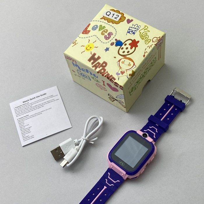 Дитячий годинник Smart Watch Q12 (Рожевий)