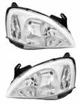 Opel Combo Corsa 2003- Reflektory Lampy Przód L + P Kpl 2 Szt Firmy Ty