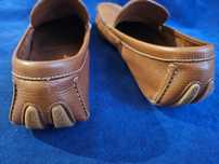 Ermenegildo Zegna мокасины лоуферы автопятка кожа светло-коричнв 7 1/2