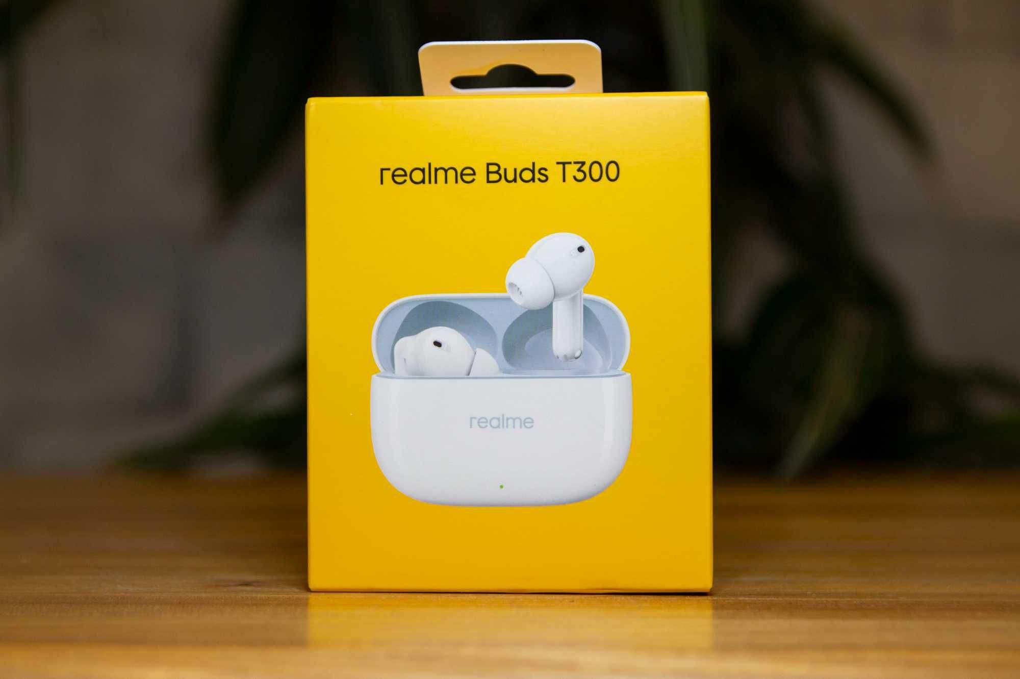 + ЧОХОЛ! Realme Buds T300 White(Global)|ANC 30dB|Наушники беспроводные