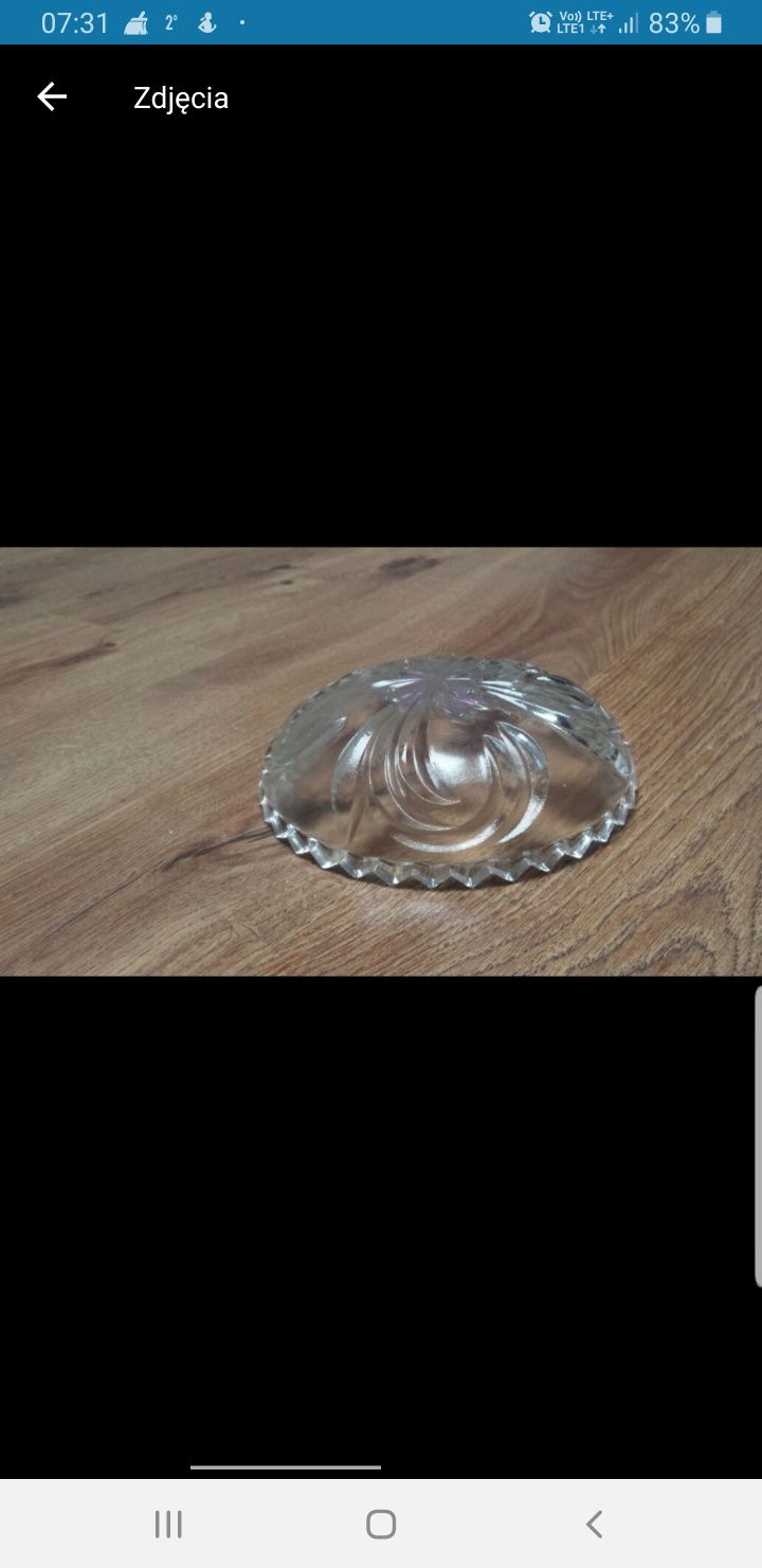 Stara miseczka naczynie kryształ