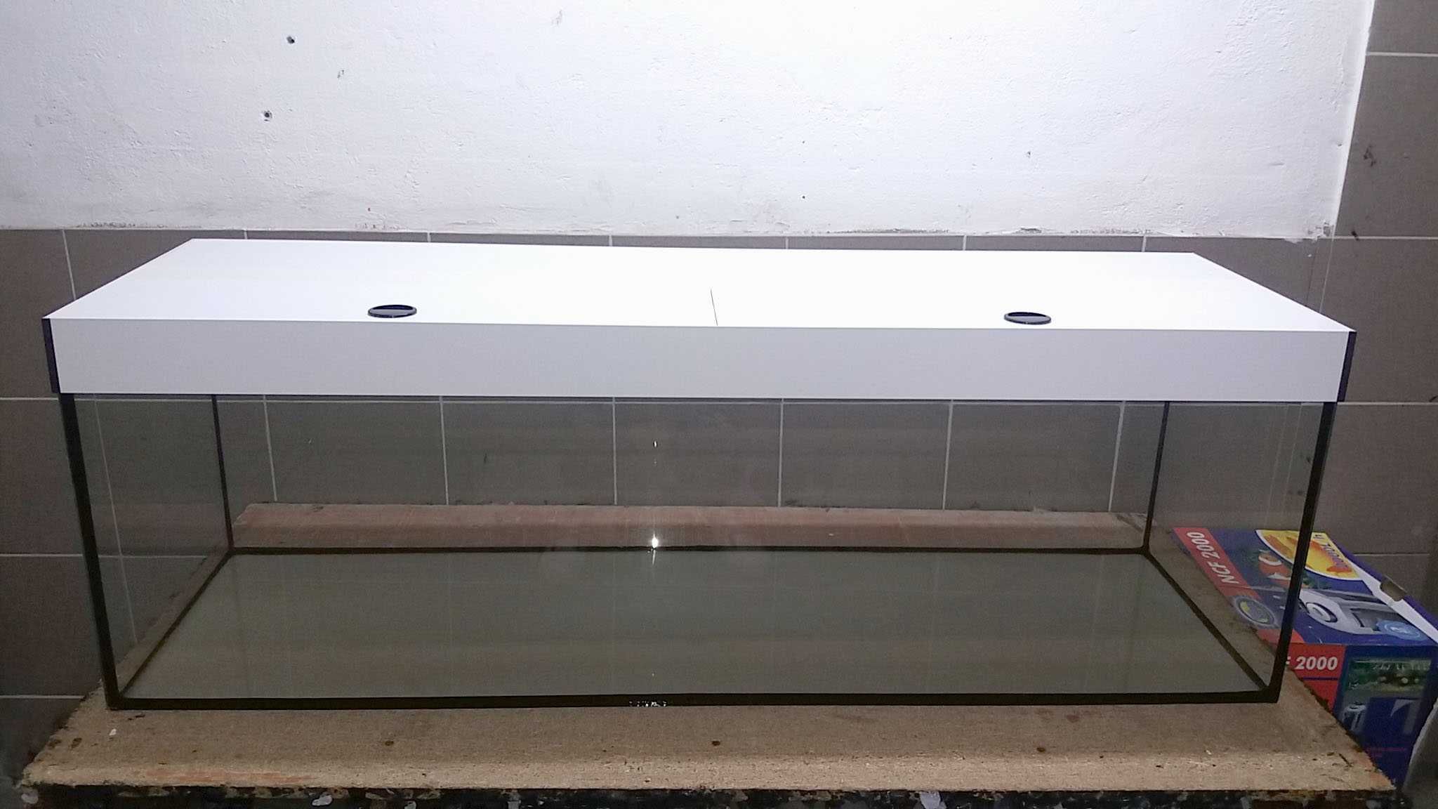 Akwarium proste 120x50x55 - 330 litrów z pokrywą Led