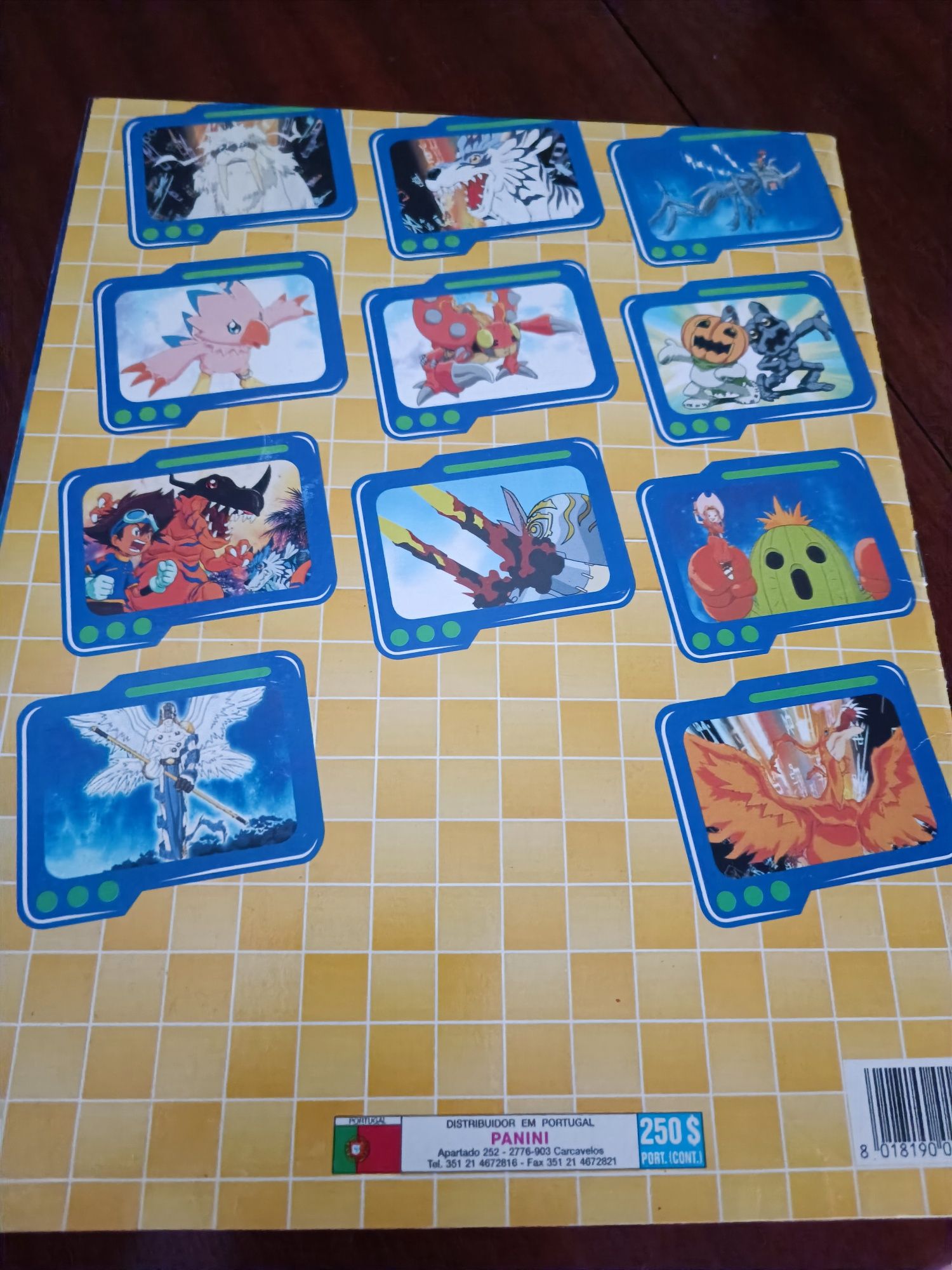 Caderneta Digimon + Cromos